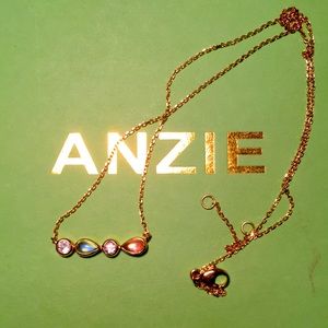 Anzie CLASSIQUE LINÉA MICRO BAR NECKLACE 14k